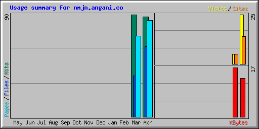 Usage summary for nmjn.angani.co